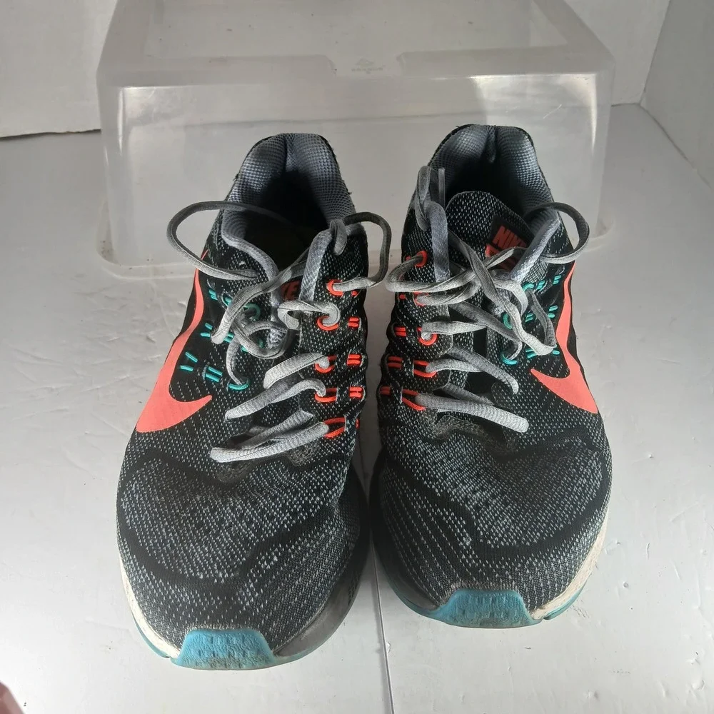 Nike Air Zoom Structure 18 Running Shoes 7.5 Grey Crimson‎ Blue 683738-001